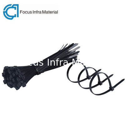 0.3 Inch 94V 2 Black Zip Cable Ties Nylon Heavy Duty Cable Ties