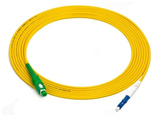 SC To LC Single Mode Fiber Patch Cable 2mm PVC Fiber Optic Jumper