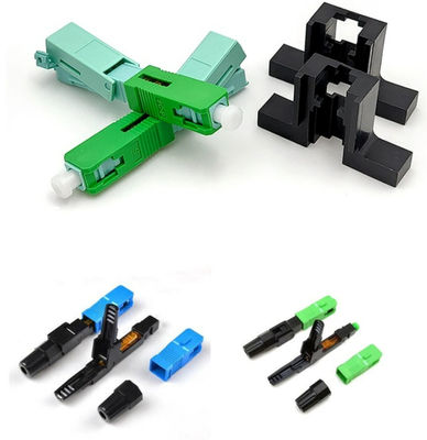 Single Mode SC APC Fiber Optic Fast Connectors 0.9mm 2mm 3mm