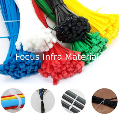 3*200mm Zip Cable Ties Nylon 66 Plastic Cable Tie Self Locking