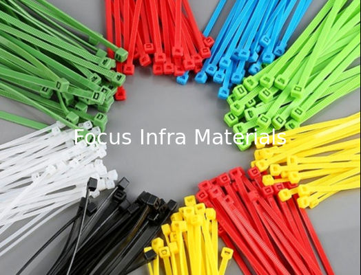 3*200mm Zip Cable Ties Nylon 66 Plastic Cable Tie Self Locking