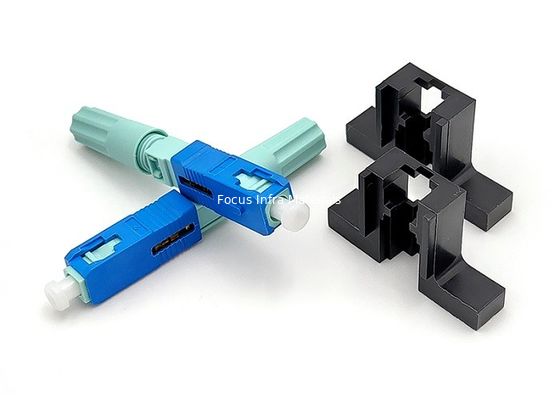SC UPC 58MM FTTH Fiber Optic Fast Connectors Single Mode 30N