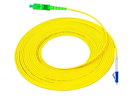 SC To LC Single Mode Fiber Patch Cable 2mm PVC Fiber Optic Jumper